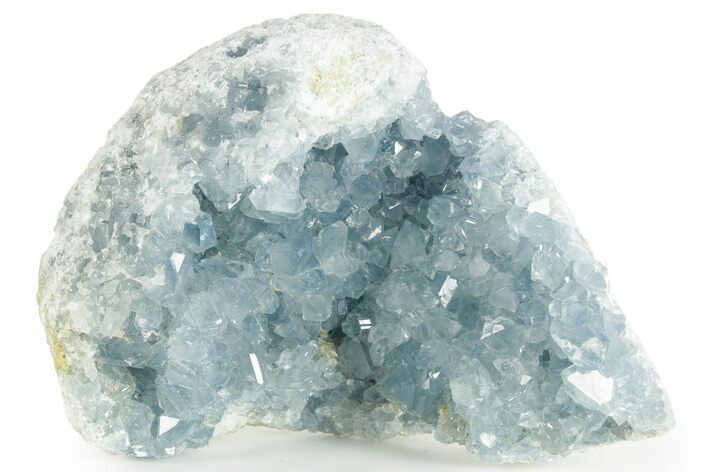 Sparkling Celestine (Celestite) Geode Section - Madagascar #364685